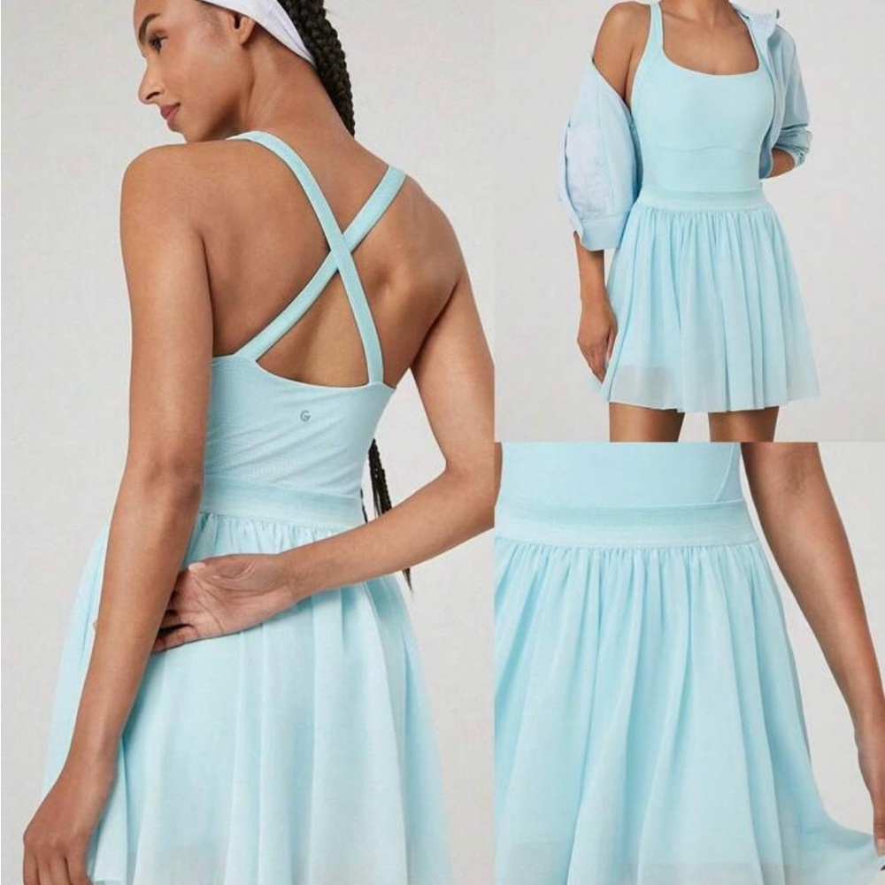 Women’s Tennis Mini dress workout built in shorts Athletic sleeveless Romper